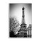 Stupell Industries Looming Eiffel Tower Scenery Framed Giclee By CAD Designs